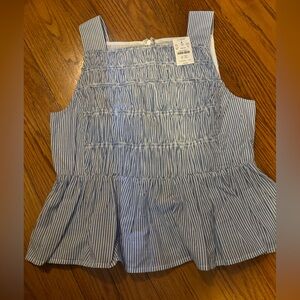 J. Crew blouse in Blue and White Stripes